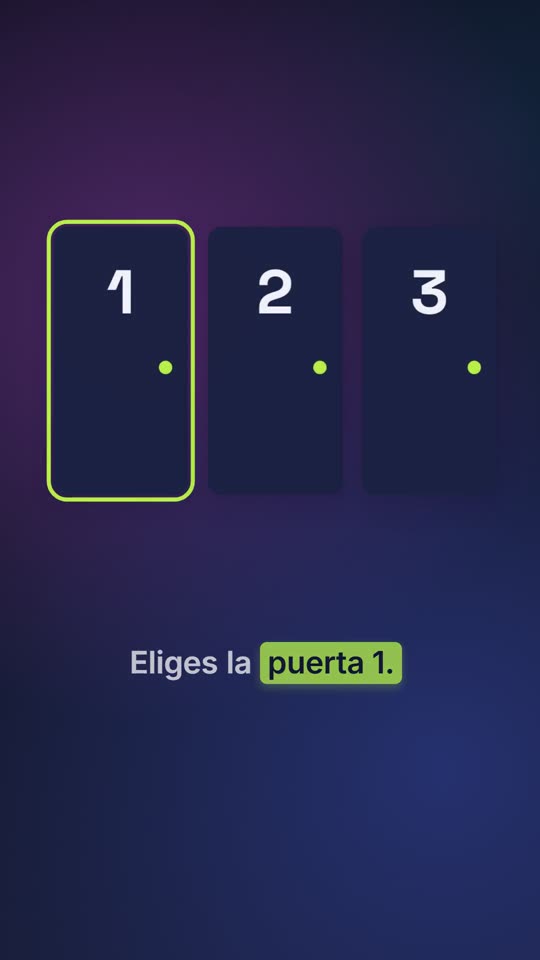 Tres puertas dibujadas: el problema de Monty Hall